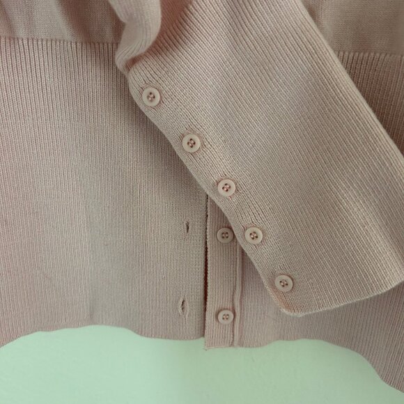 Cotton On Cardigan Women’s SZ M Pink Button Up Sweater Long Sleeve Button Cuff - Picture 8 of 12